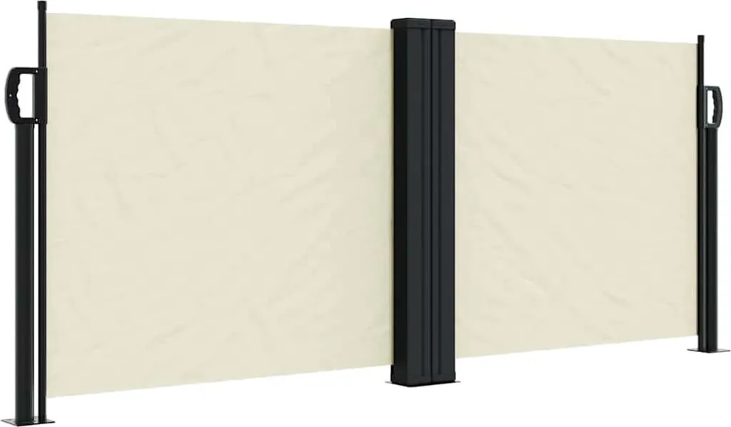 vidaXL Tenda laterale estensibile Crema 100x600 cm
