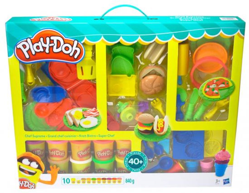 Kinder Kneteimer mit Zubehör Mega Set von Hasbro Play Doh 