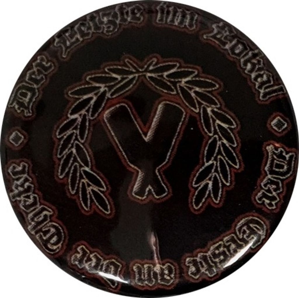Suspekt - gekreuzte Flaschen - Button