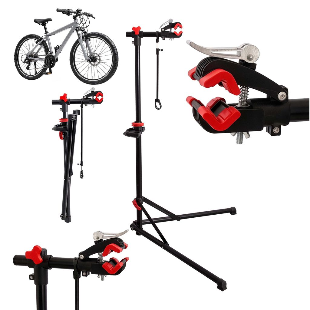 Relaxdays, cavalletto per l'assemblaggio di biciclette, Immagine del prodotto 