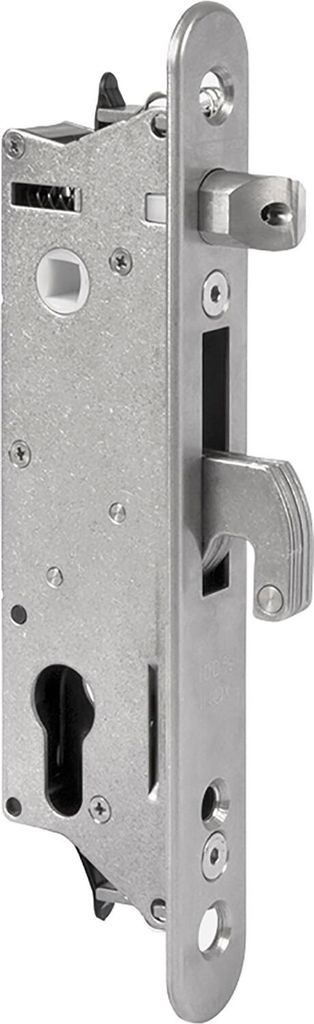 Rohrrahmenschloss Fiftylock mit Hakenriegel, PZ 92,DM 30 mm,Stulp rund,Edelstahl
