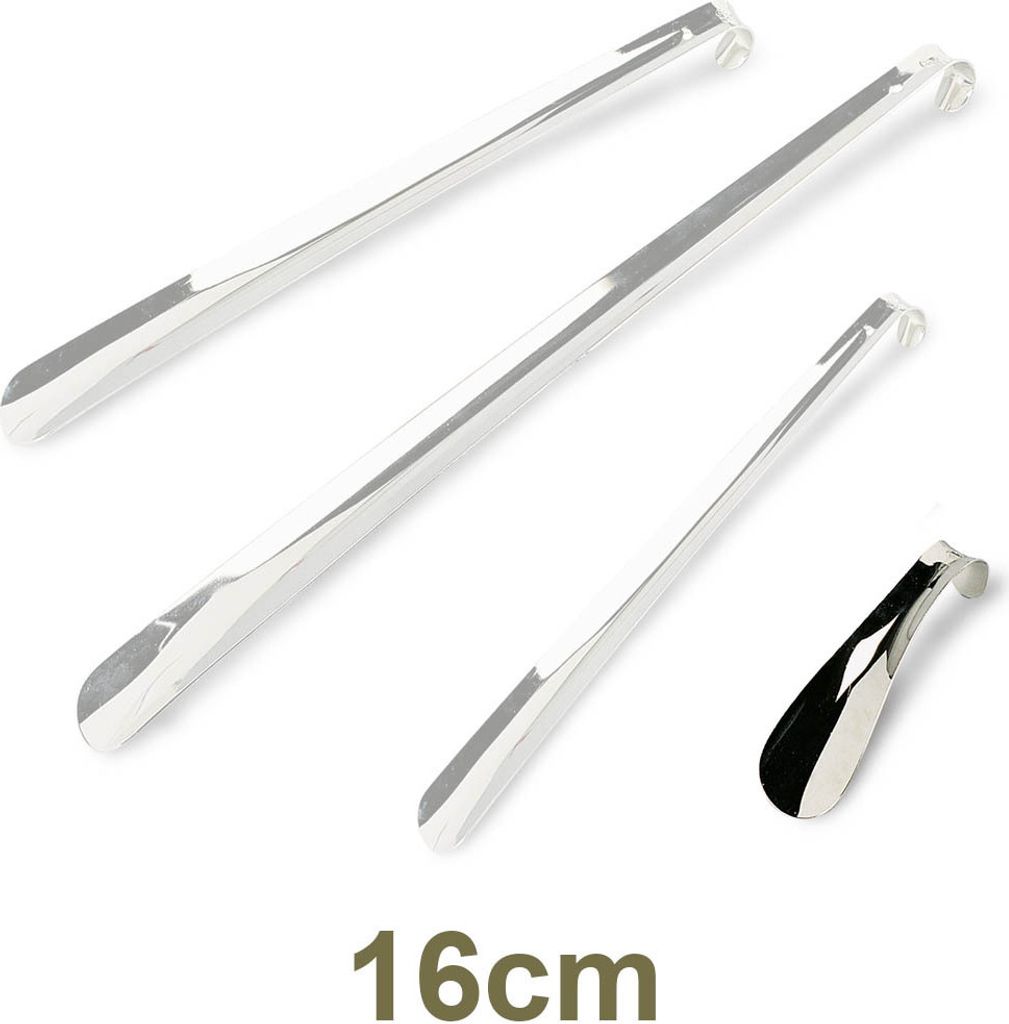 Schuhlöffel - extra stabiler Schuhanzieher aus Stahl - Produktbild 
