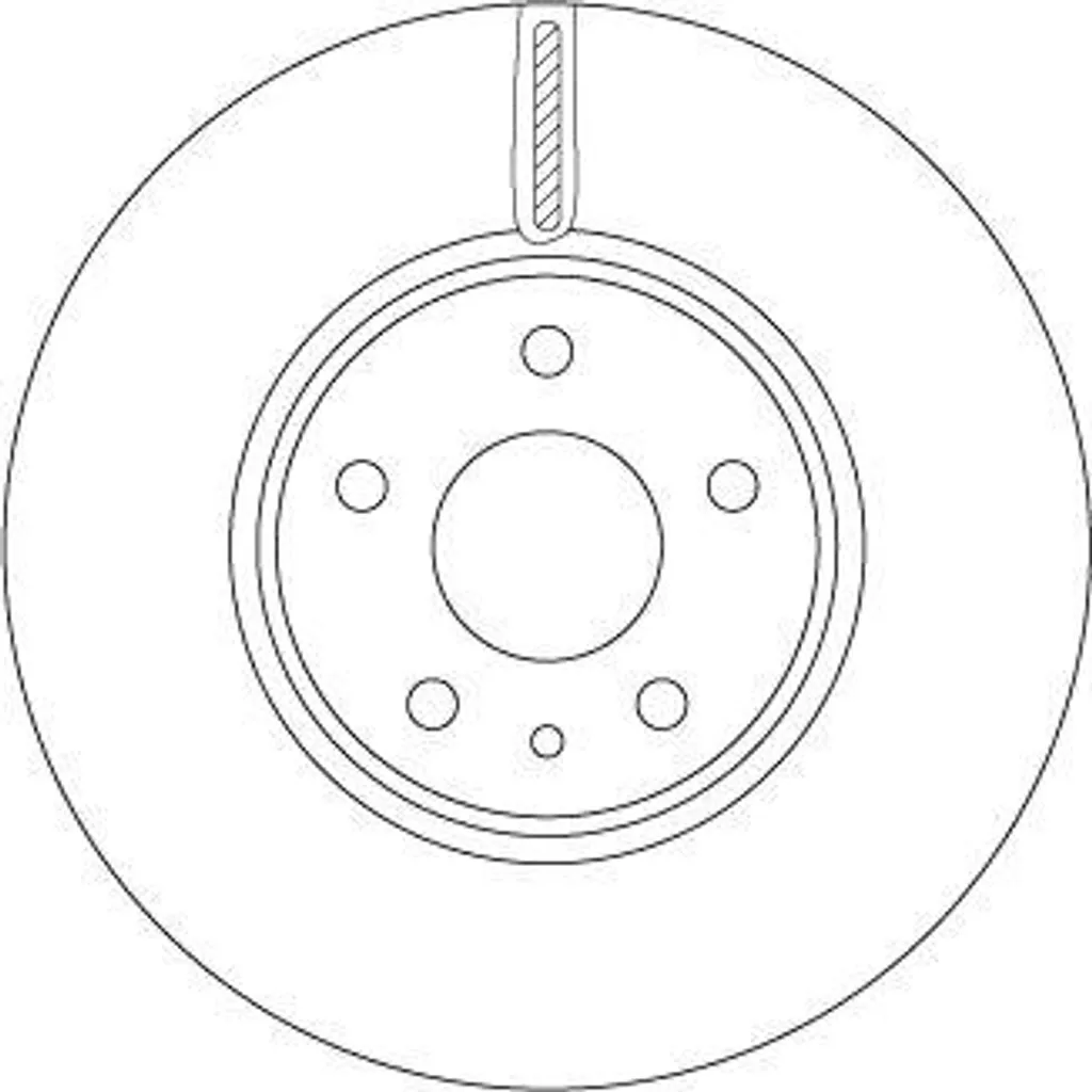 Disque de frein TRW DF6811 ventilé et robuste - OE 5202199 Mondeo