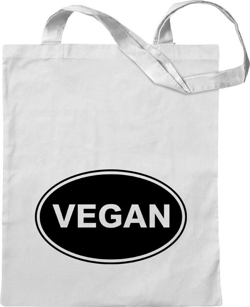 Kiwistar - Baumwolltasche - weiss - Vegan - Tragetasche Stoffbeutel Umhängetasche langer Henkel