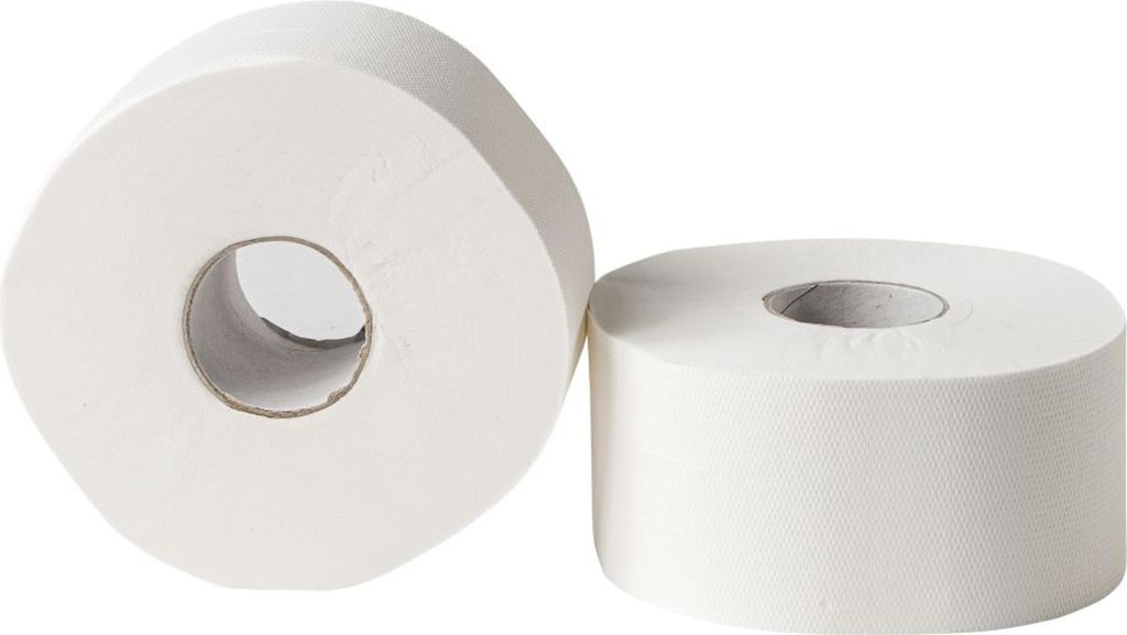 Großrollen MINI | Zellstoff | 2-lagig | a180 blatt | 24 Rollen Toilettenpapier