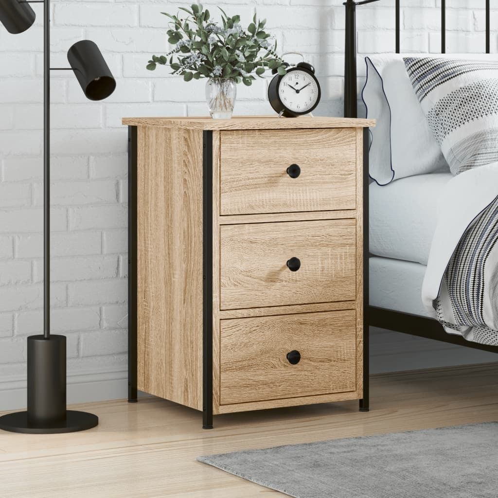 vidaXL Nachttisch Sonoma-Eiche 40x36x60 cm Holzwerkstoff Produktbild 