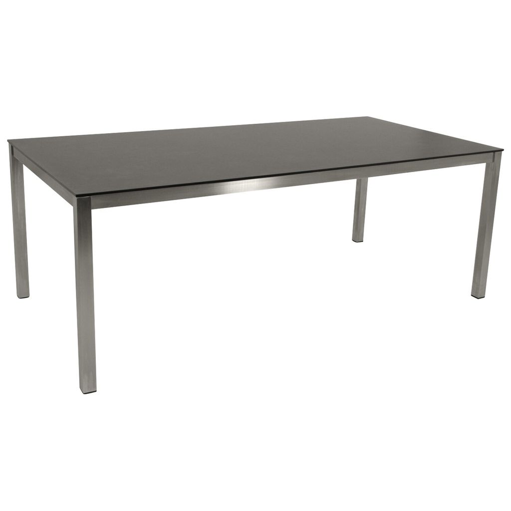 DEGAMO Gartentisch SYDNEY 200x100cm Edelstahl gebürstet Produktbild 