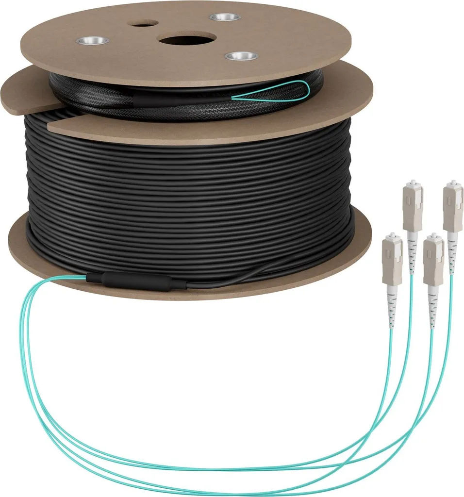 Fibre OM3 4G 50/125 avec Protection Anti-Rongeur EFB Trunk de 140m
