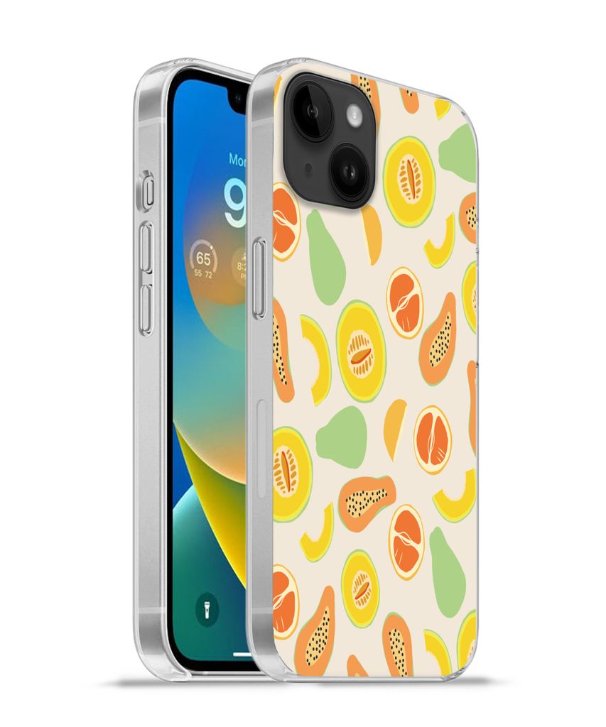 MuchoWow Handyhülle Schutzhülle Hülle für Apple iPhone 14 Plus - Soft case Obst - Muster - Melone Silikon Softcase Handy Hülle - Abbildung