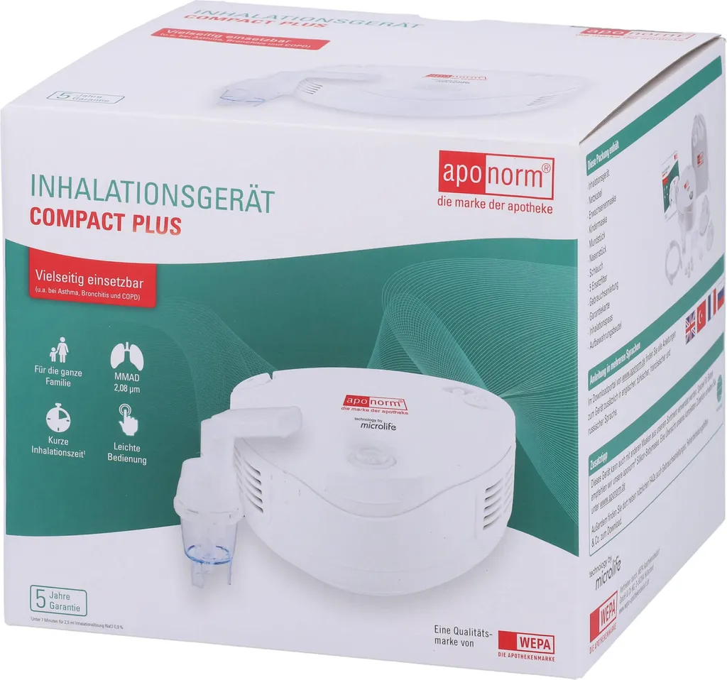 Nébuliseur Aponorm Compact Plus - Solution contre Encombrement Bronchique