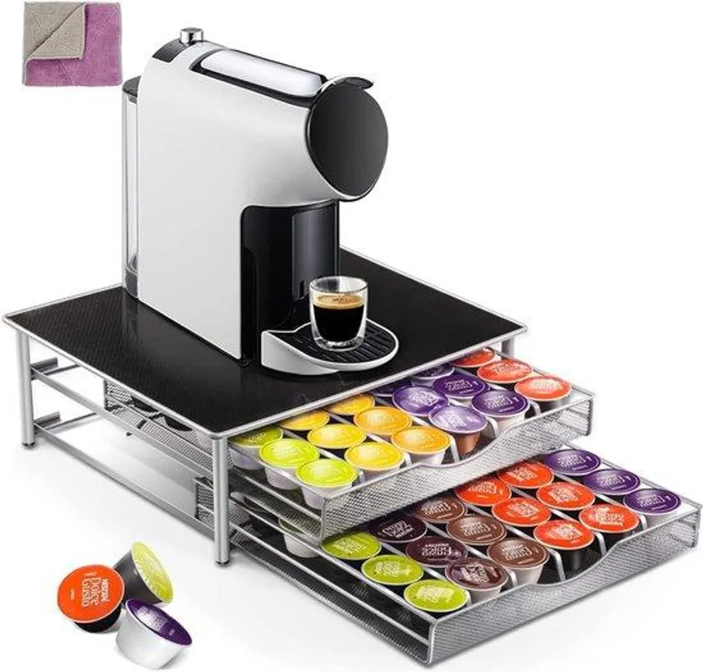 Support Capsules Café Anti-Glisse 72 Unités : Fini le Désordre !
