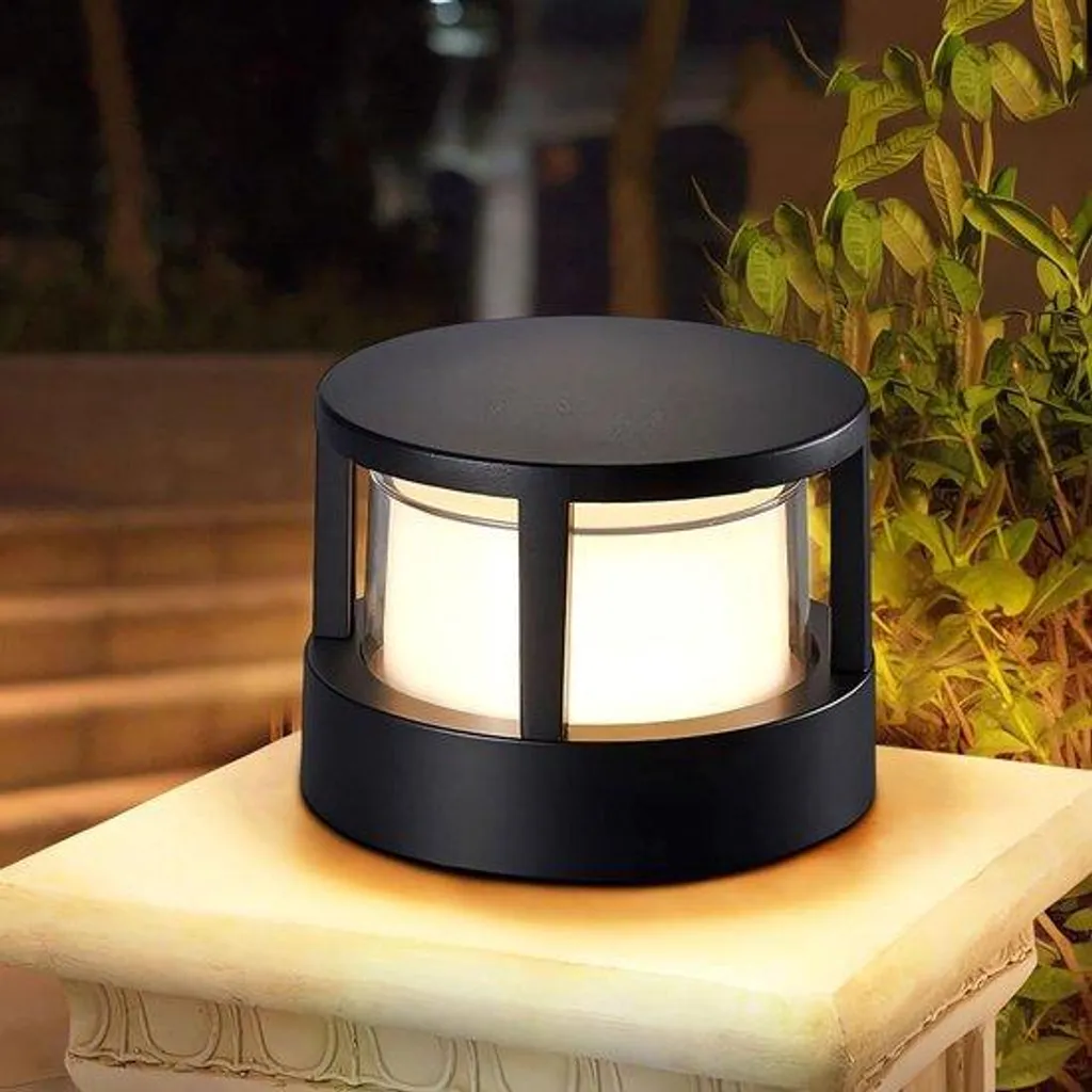 Applique LED IP65 étanche en aluminium noir 3000K lumière chaude compacte