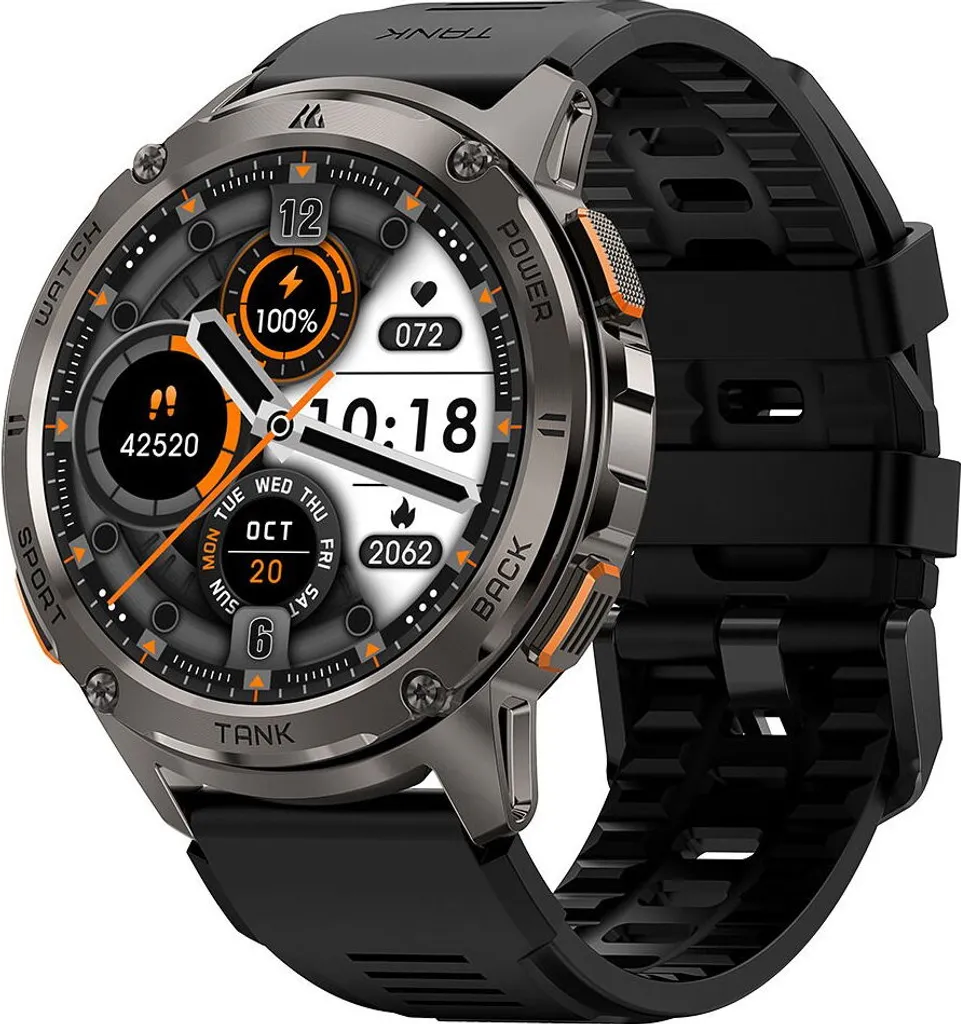 Montre connectée antichoc Kospet Tank T3 avec écran AMOLED