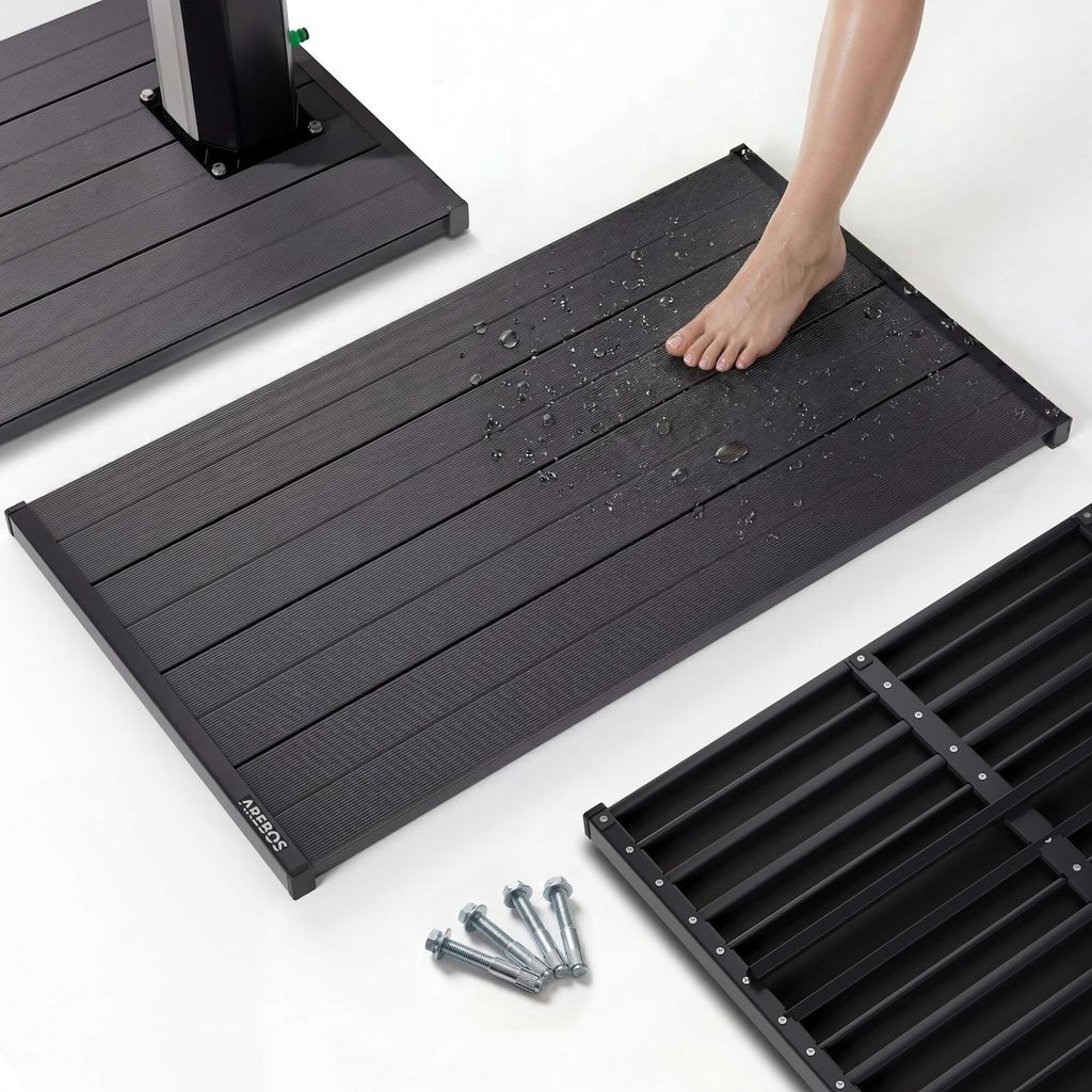 AREBOS base douche solaire PVC antidérapante résistante Image du produit 