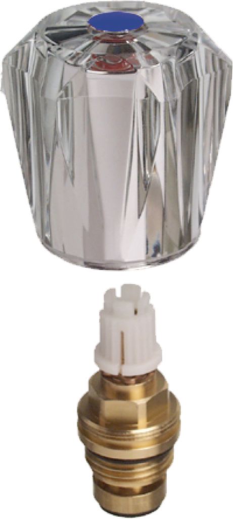 Coperchio della valvola in acrilico, Elt, blu, 1/2" "blu, Immagine del prodotto 