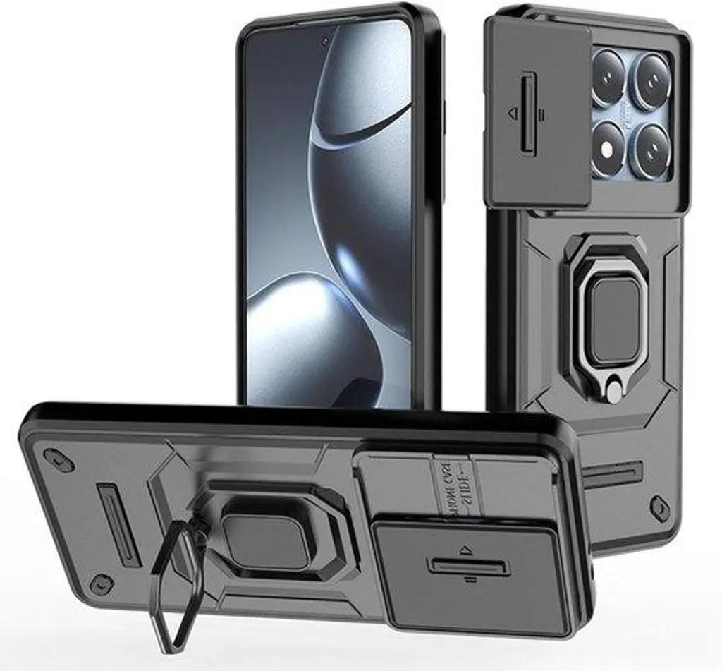 Film Protection Xiaomi 14T et Coque Anti-choc avec Aimants Métalliques
