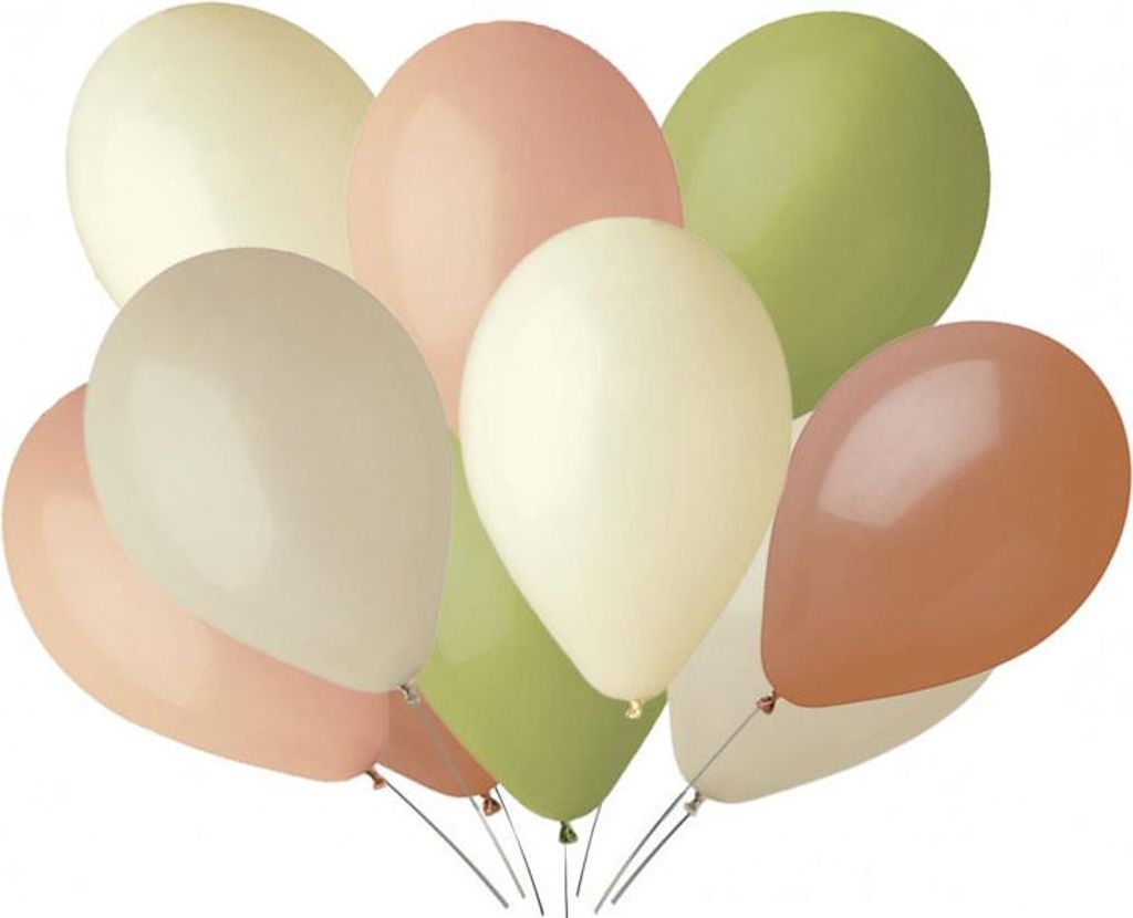 Pastell Boho Ballons 12 Zoll 10 Stück