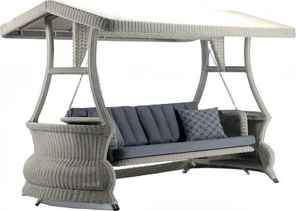 Hängeschaukel Rattan Garten Relax Schaukel Outdoor Schaukelstuhl Möbel 270cm