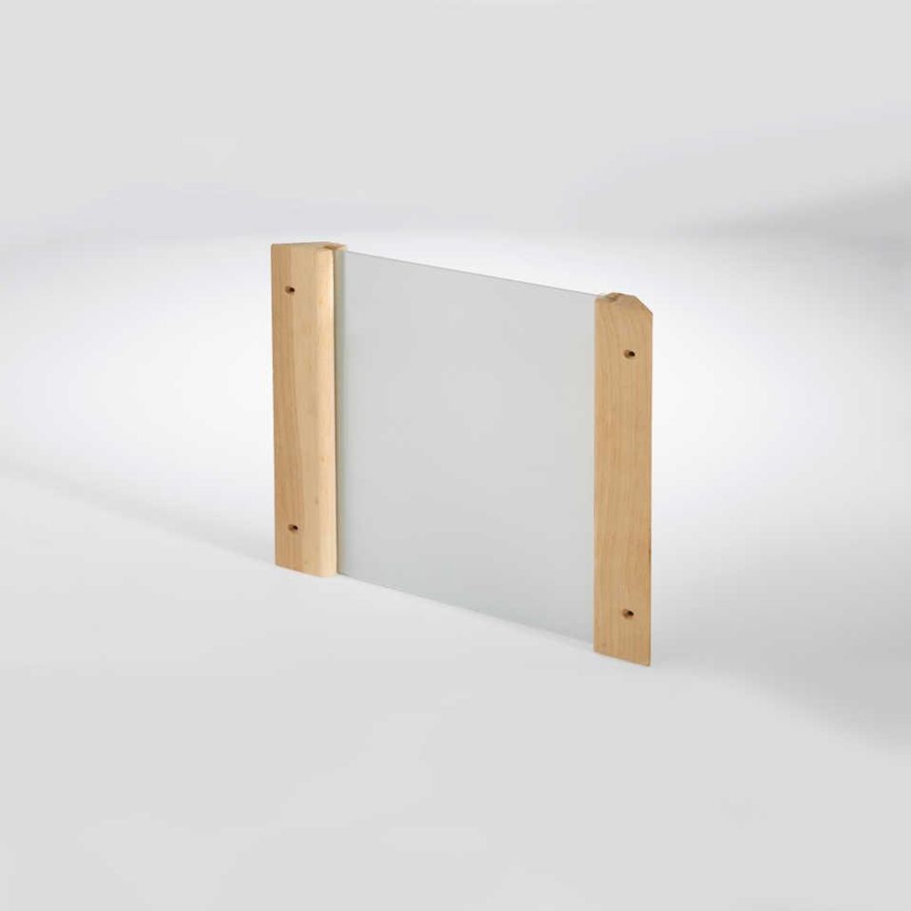 Infraworld Eckblendschirm Design Fichte ESG Glas für Sauna Saunazubehör S2260