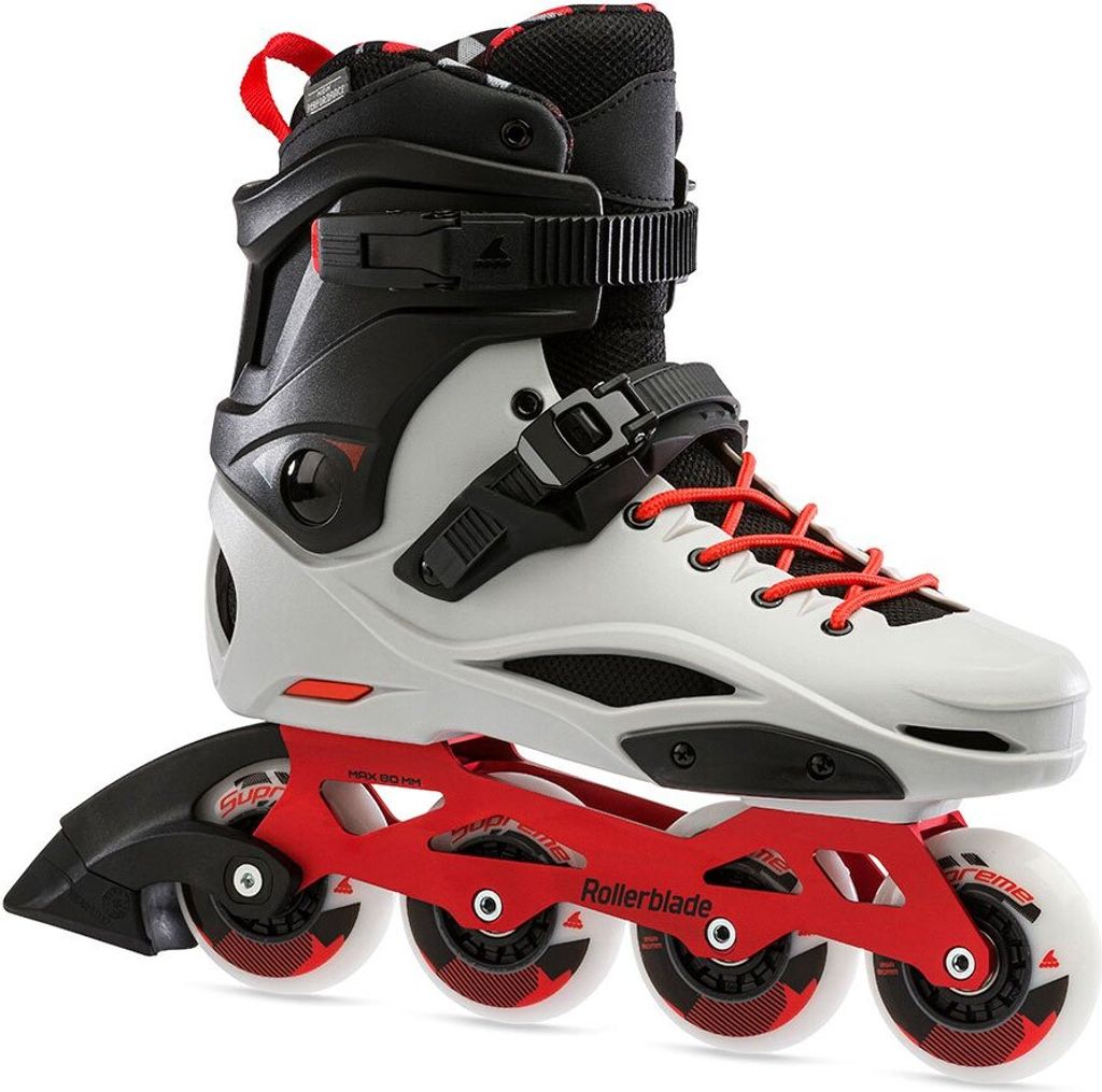 Rollerblade Unisex Inline-Skates RB Pro X (Grau/Rot) Inliner Urban-Skates 38