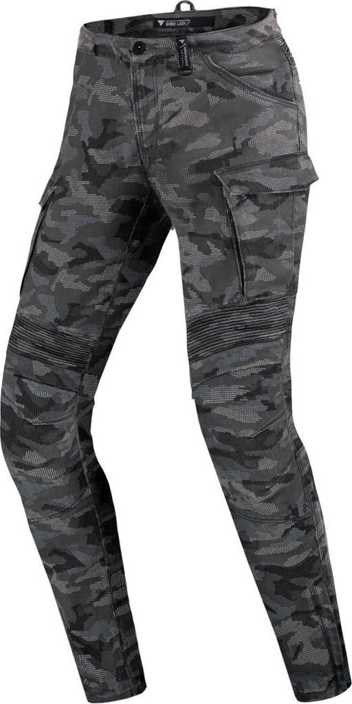 SHIMA Giro 2.0 Camo Damen Motorrad Textilhose, camouflage, Long 26