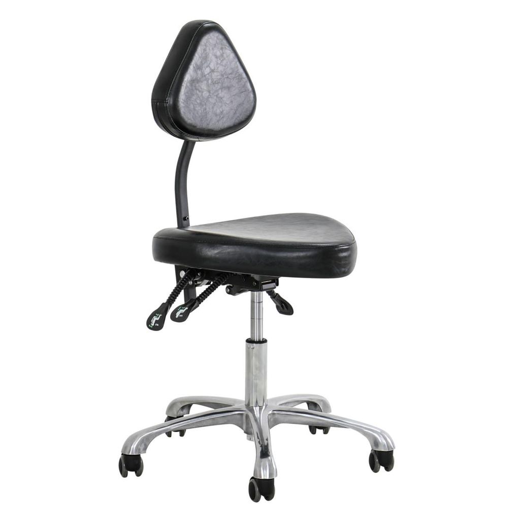 NEVADA Arbeitshocker Hocker Drehhocker Kosmetikhocker Rollhocker Praxishocker Schwarz