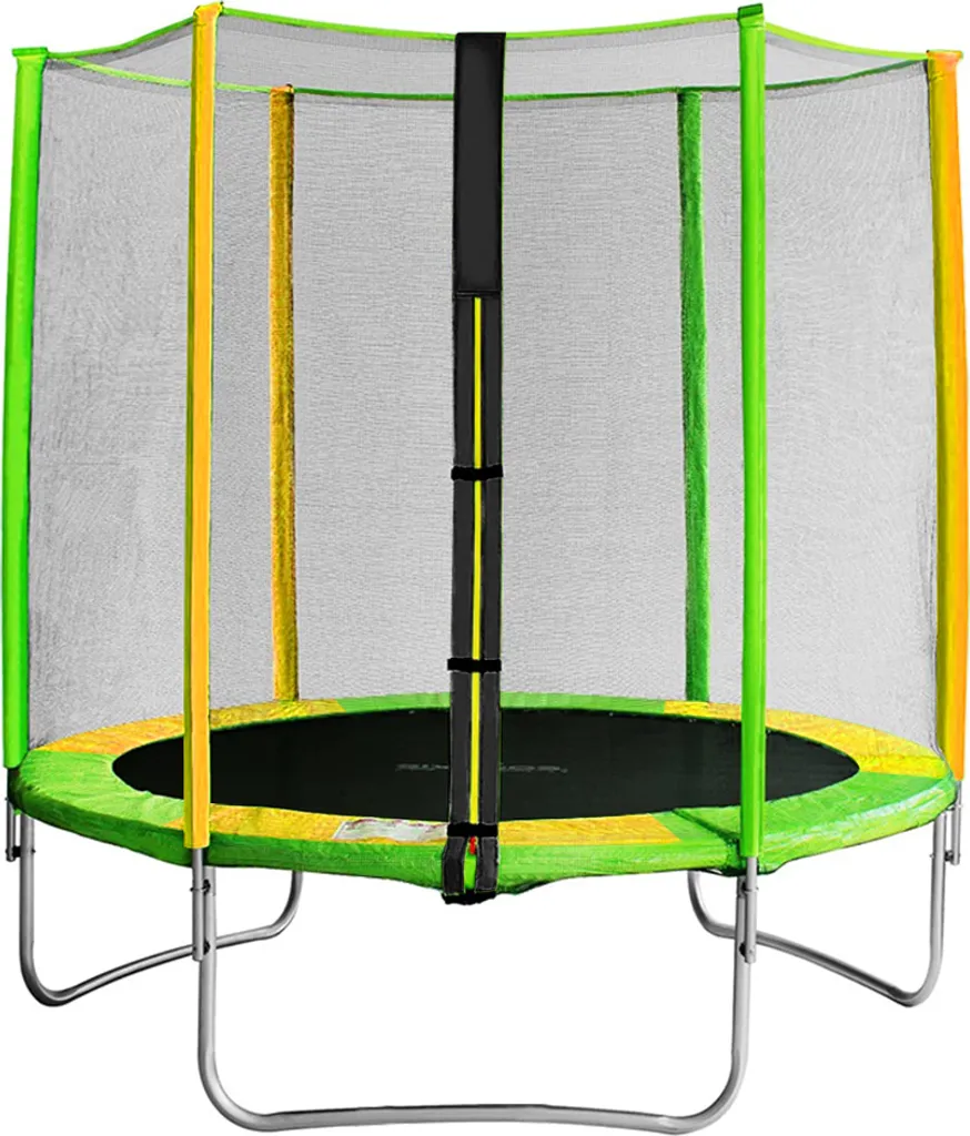 Trampoline Enfant Extérieur Ø150 cm avec Filet de Protection Intégré