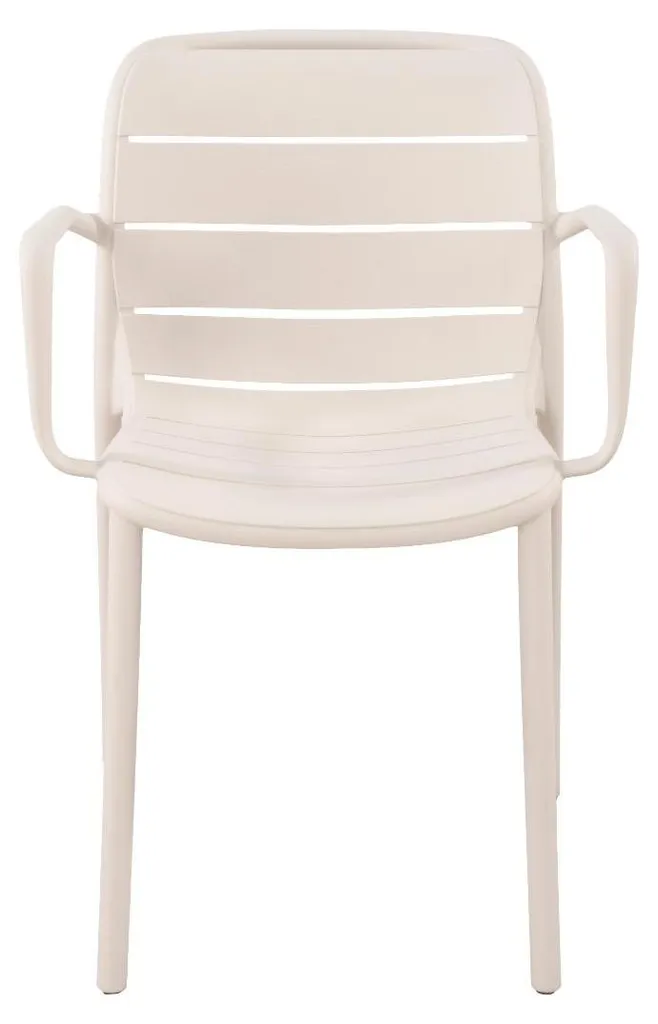Chaise de Jardin Silja Sable pour Repas en Extérieur et Réceptions