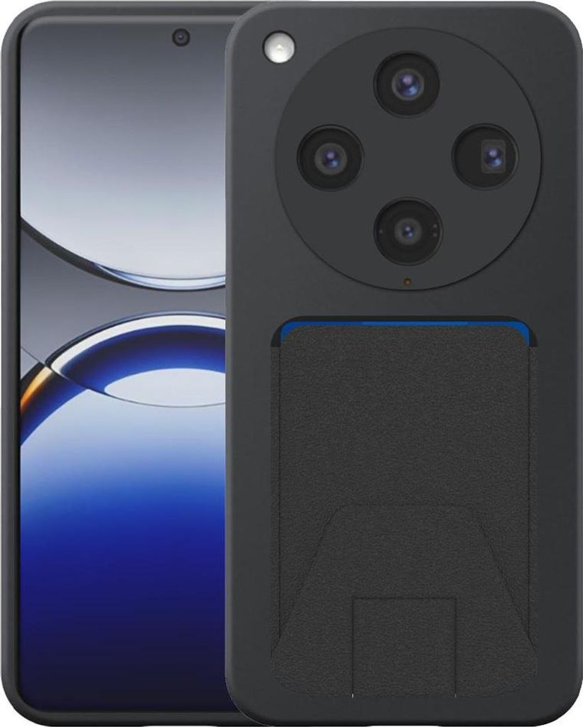 Geeignet für Oppo Find X8 Pro Phone Case mit verstellbaren Leder Kartenschlitz - Flexible Back Cover Case Silikon TPU mit verstellbaren Leder Kart...