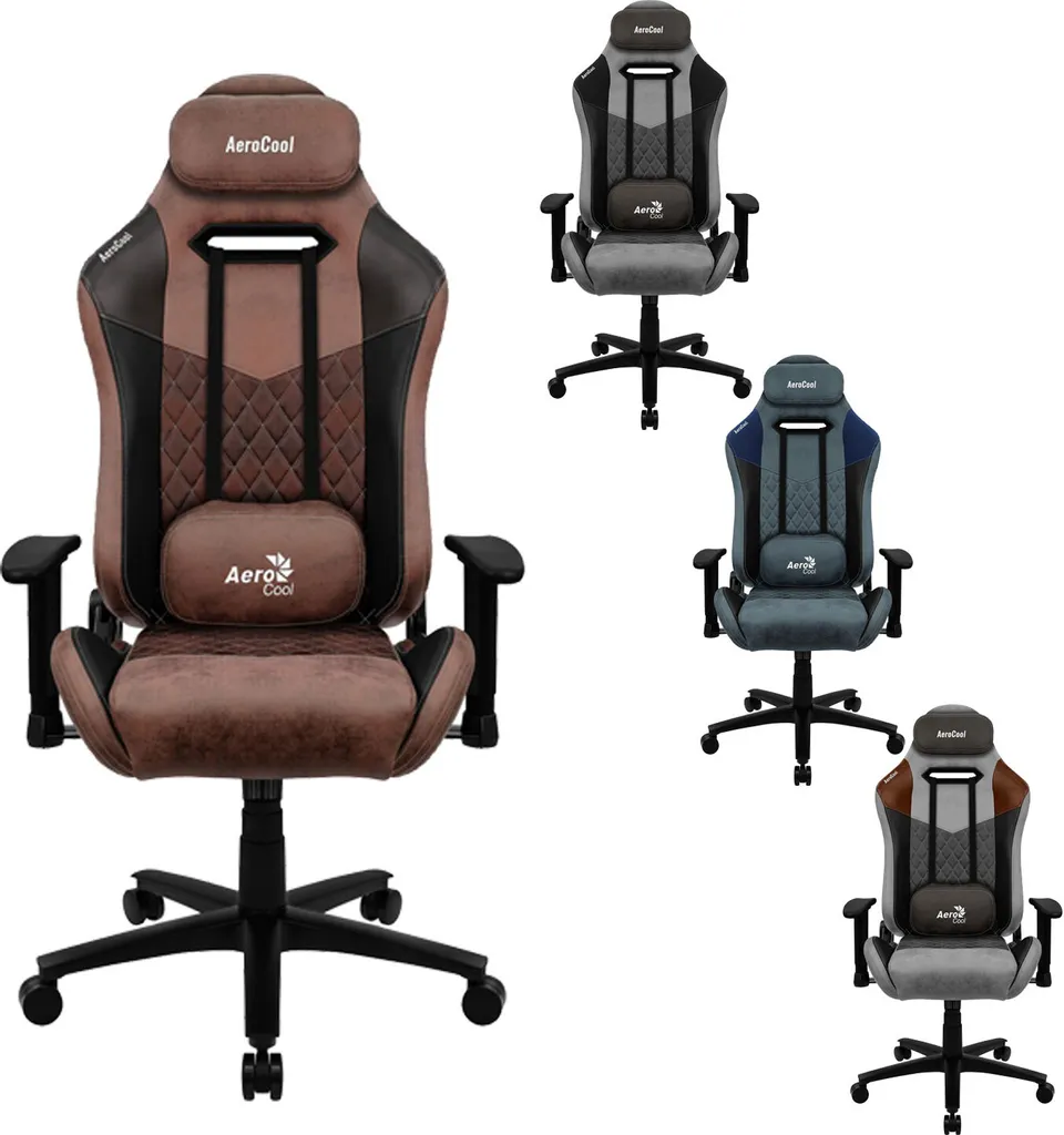Chaise de jeu DUKE Alcantara Ash Black - Idéal pour Streamer et Télétravail