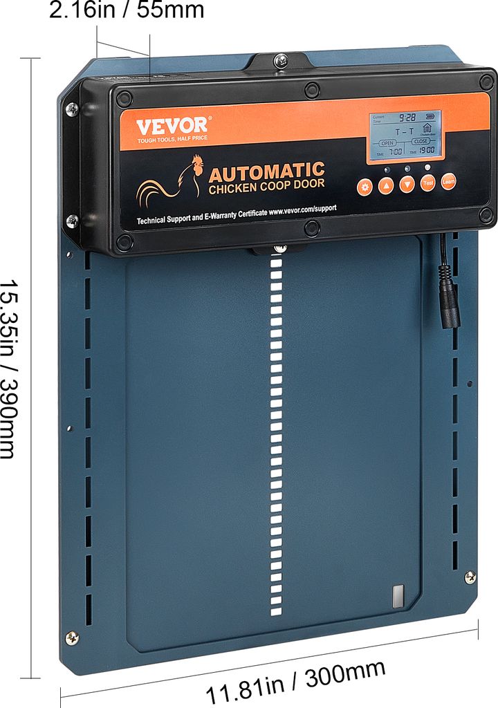 VEVOR Automatische Hühnerstall 21x26cm Türgröße Produktbild 8