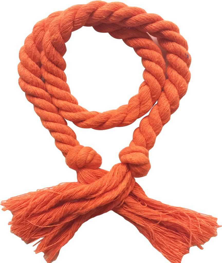 2pcs dicke Quastendekoration langlebige Vorhangseile Einfacher Kleider Vorhang Baumwollflachs -Träger Fensterzubehör-Orange