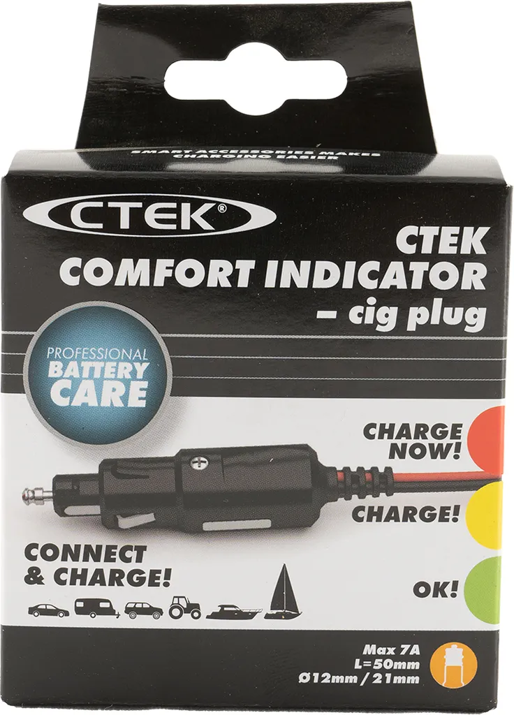 CTEK Comfort Indicator Cig Plug Indicateur de Batterie 12V 500mm