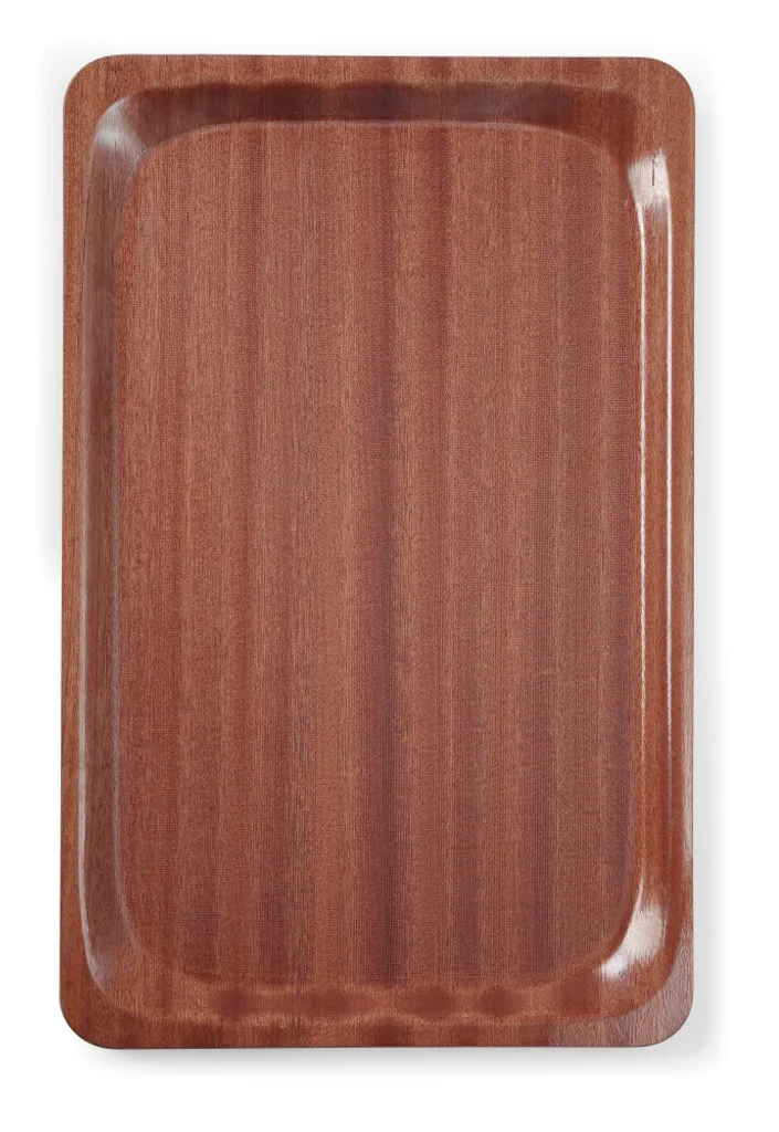 Vassoio Servizio Antiscivolo AmerBox 325x530mm Mogano Laminato