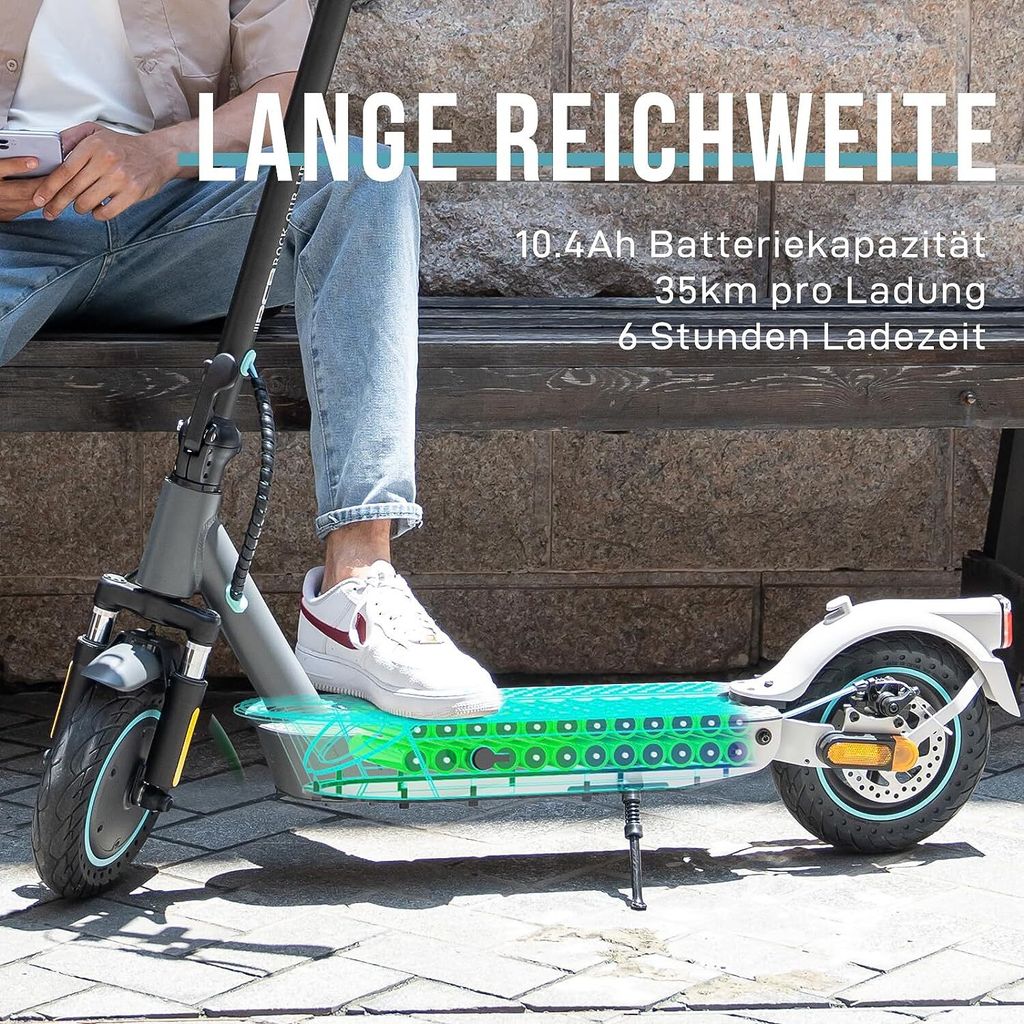 RCB TECH 10" Elektroroller,E-Scooter mit Straßenzulassung Produktbild 10