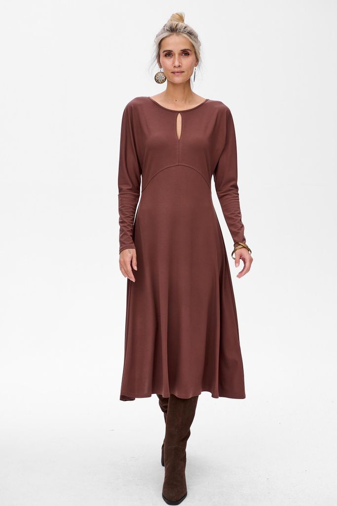 Tailor Milk Chocolate Kleid 44