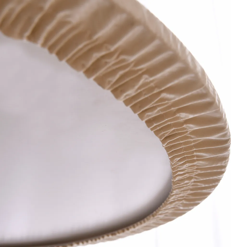 Nappe vinyle imperméable 120cm beige à bord élastique haute qualité - 8