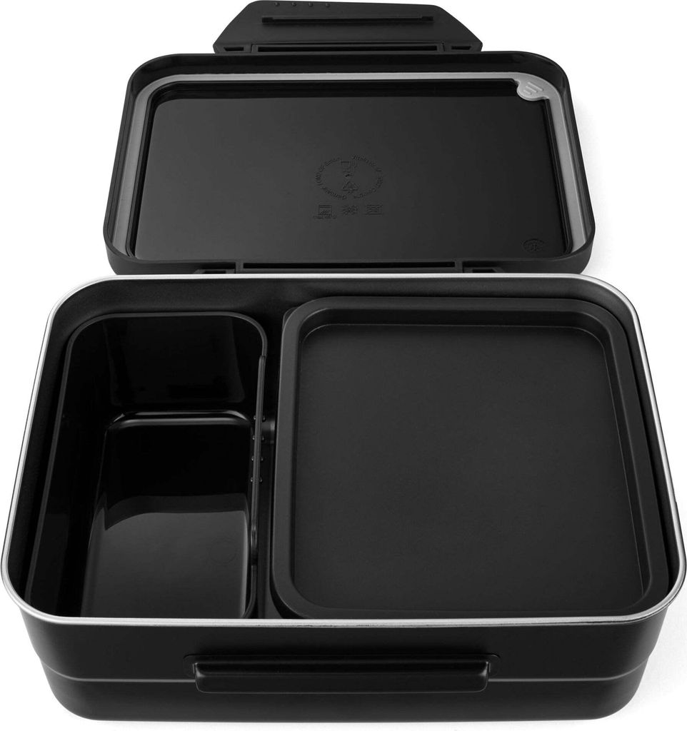 Satch Lunchbox Black - Edelstahl Brotdose Produktbild 