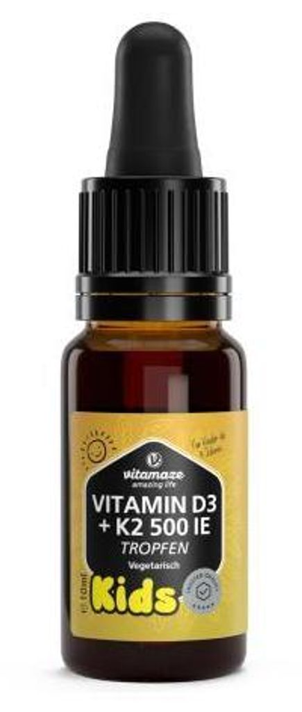Vitamin D3 K2 500 I.E. Kinder Tropfen 10 ml