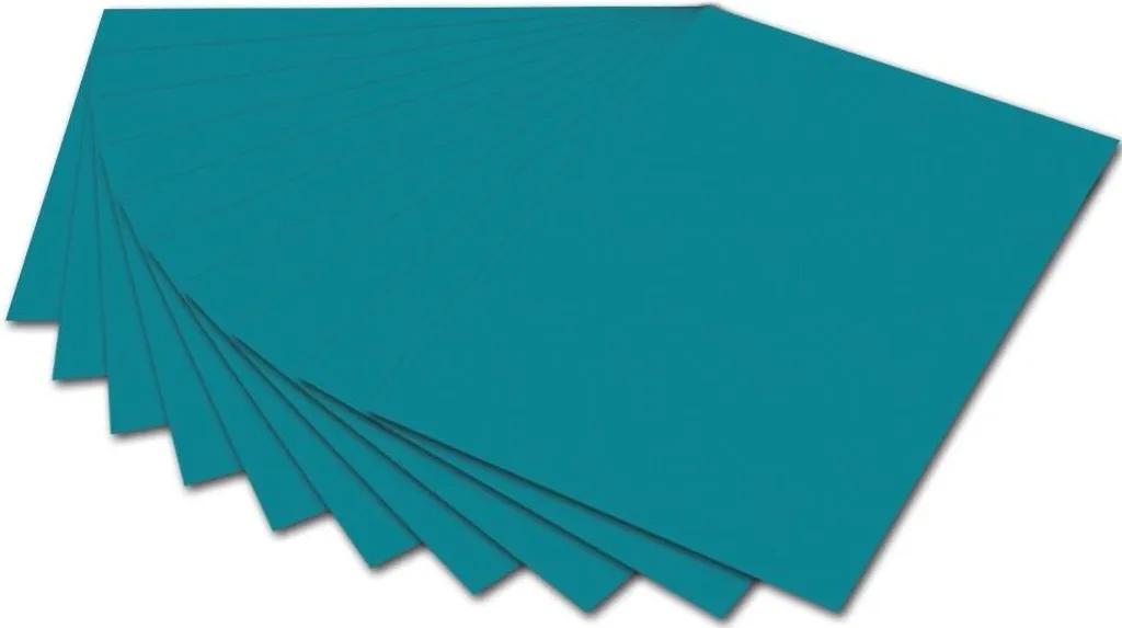 Papier à Dessin Turquoise A4 130g - 100 Feuilles pour Loisirs Créatifs
