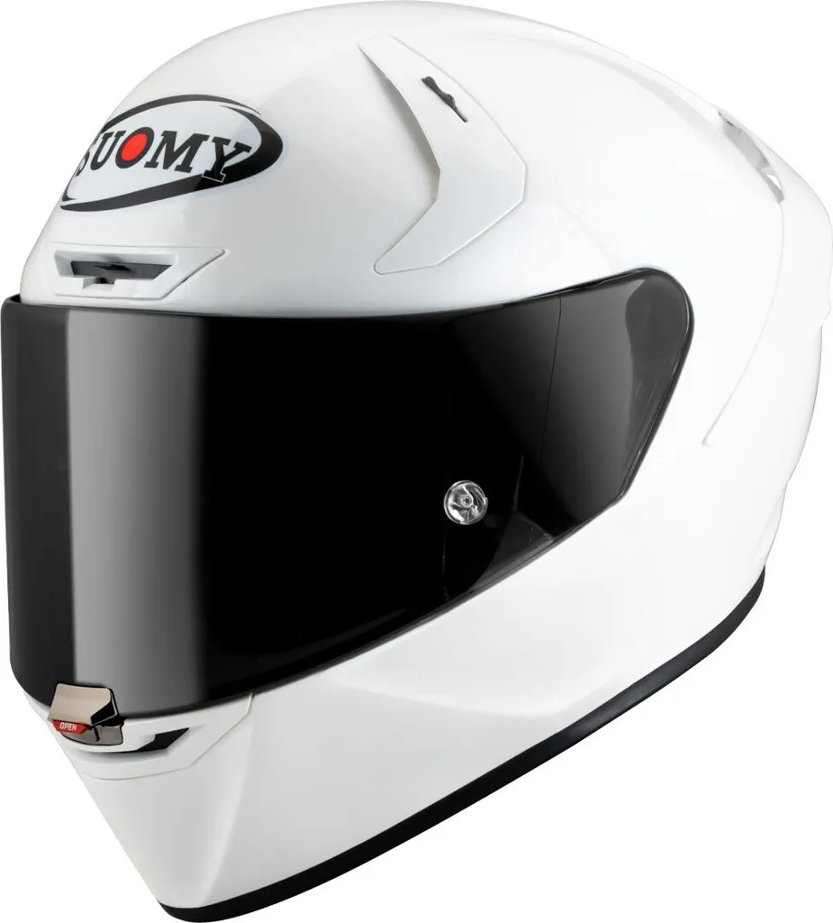 Casque Moto Racing Suomy SR-GP Evo E06 Blanc pour Circuit et Sportive