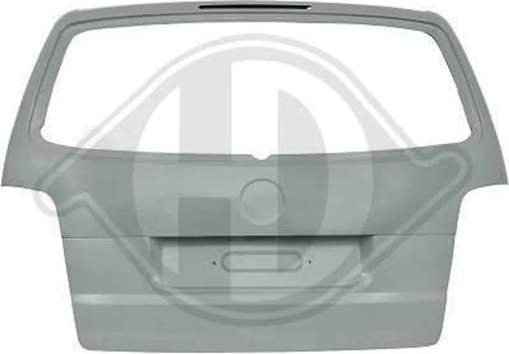 Hayon arrière pour VW - Trappe de coffre DIEDERICHS 2295028 en acier noir