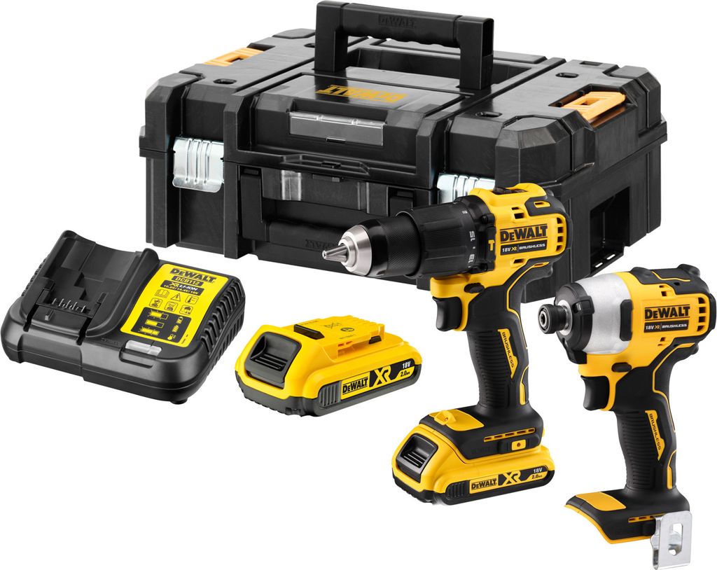 DeWalt Akku-Kombopack 18 V / 2 Ah (2-tlg.), incl. Box Produktbild 