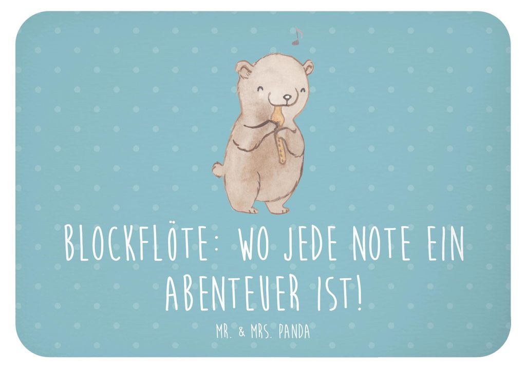 Mr. & Mrs. Panda magnet Abenteuer Blockflöte - Meeresbrise - Geschenk, Musik, zettelhalter, Altblockflöte, Lernen, Sopranblockflöte, Musizieren,...