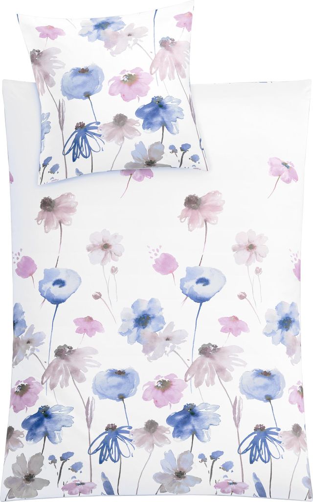 Kleine Wolke Bettwäsche Satin SVEA Flieder 135 x 200 cm und 80 x 80 cm
