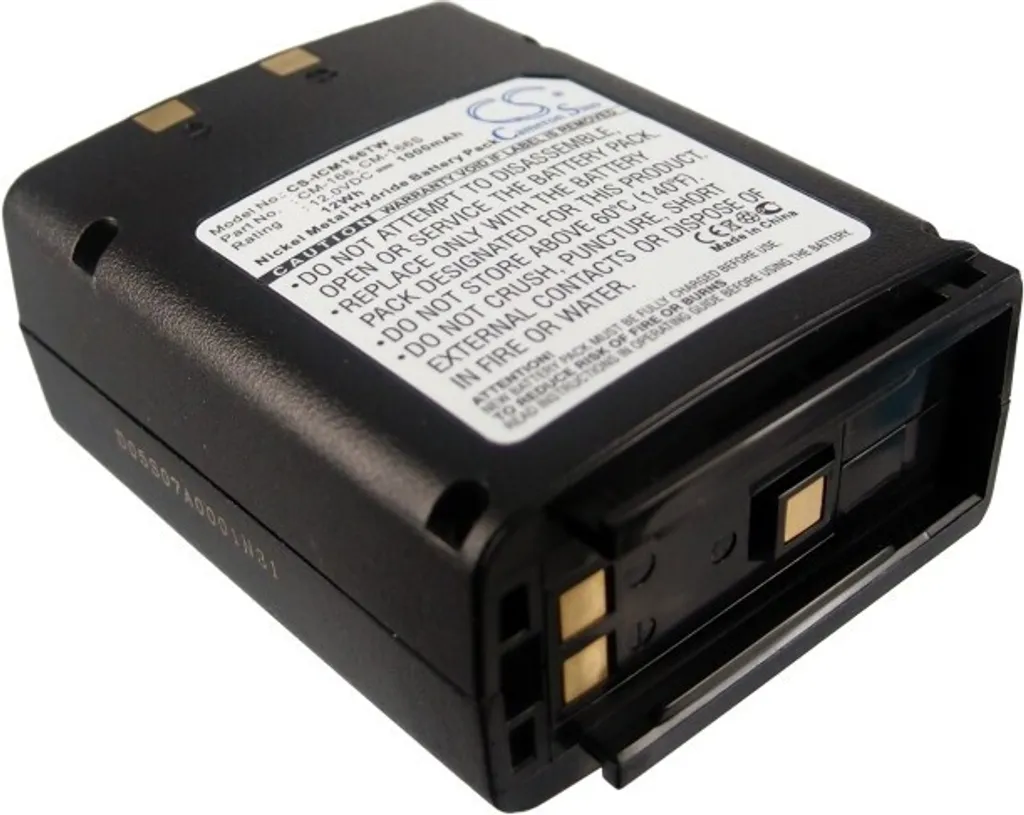 Batterie haute capacité 12V type BP-166 pour talkie-walkie Icom