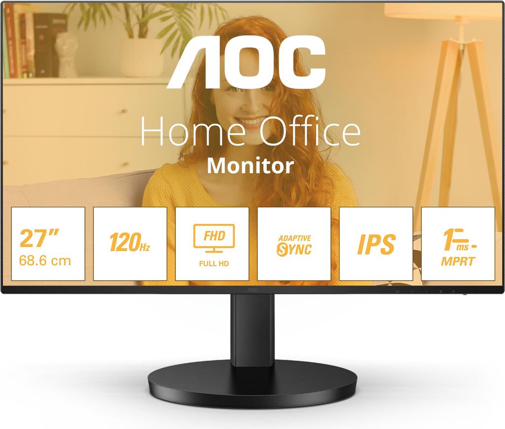 AOC B3 27B3HA2 Computerbildschirm 68,6 cm (27") 1920 x 1080 Produktbild 