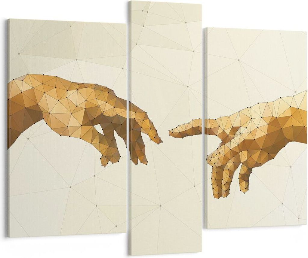 Bild auf Leinwand - Leinwandbild - Abstraktion modern - 95x80cm - Wand Bild - Wanddeko - Wandbilder - Leinwanddruck - Bilder - Kunstdruck - Wanddek...