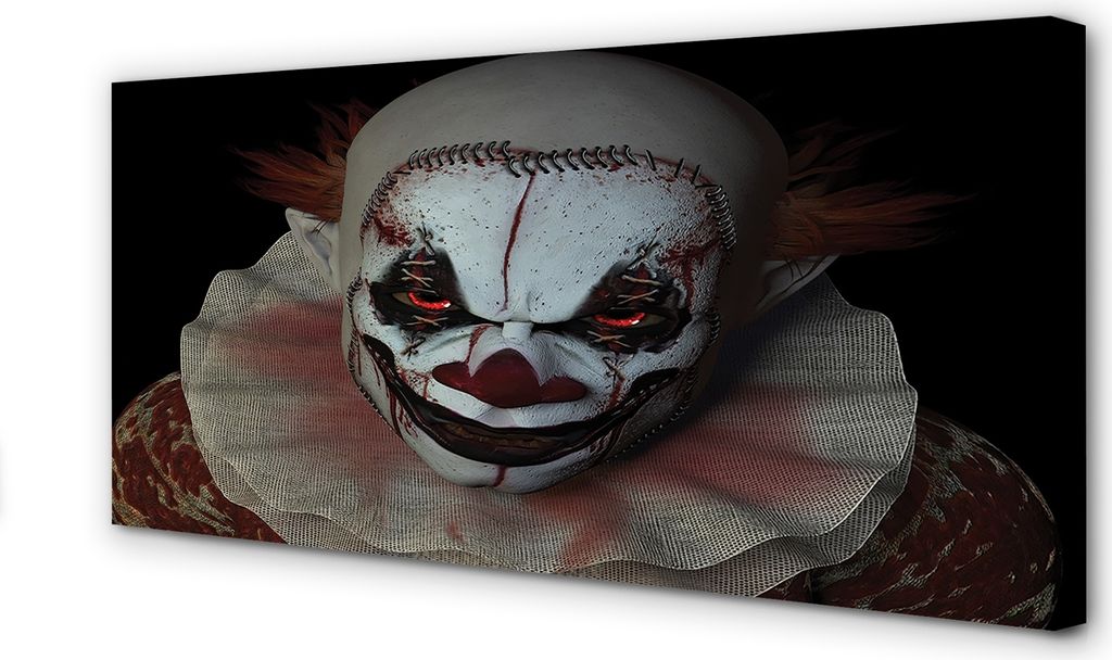 Leinwandbild 120x60 Wandkunst Scary Clown