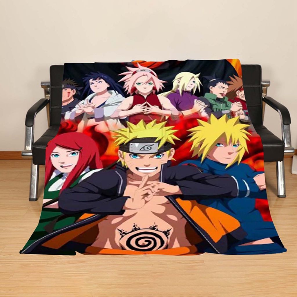 Uzumaki Naruto Anime Kuscheldecke Sofadecke Wohndecke Decke blanket Polyester 